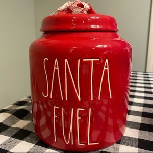 Rae Dunn SANTA FUEL Chubby Canister